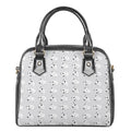 Doodle Bull Terrier Pattern Print Shoulder Handbag