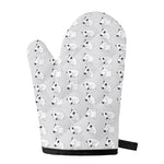 Doodle Bull Terrier Pattern Print Single Oven Mitt