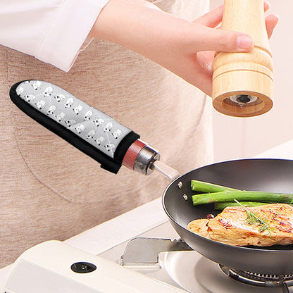 Doodle Bull Terrier Pattern Print Skillet Handle Cover