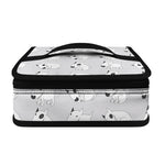 Doodle Bull Terrier Pattern Print Small Lunch Bag