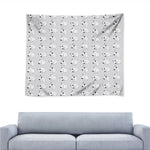 Doodle Bull Terrier Pattern Print Tapestry