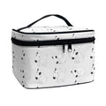 Doodle Bull Terrier Pattern Print Travel Makeup Bag