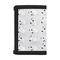 Doodle Bull Terrier Pattern Print Trifold Wallet
