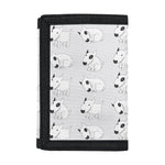 Doodle Bull Terrier Pattern Print Trifold Wallet