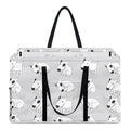 Doodle Bull Terrier Pattern Print Utility Tote Bag