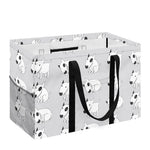 Doodle Bull Terrier Pattern Print Utility Tote Bag