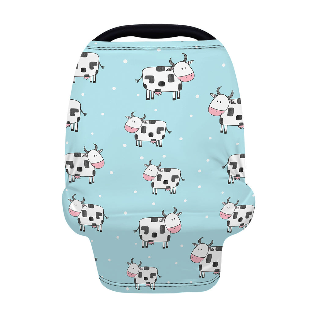 Doodle Cow Pattern Print Baby Seat Cover