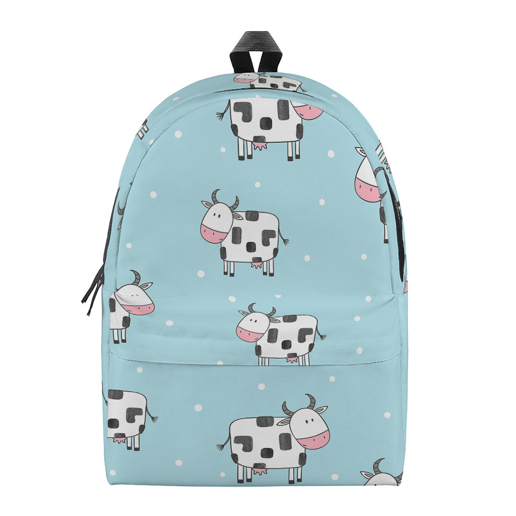 Doodle Cow Pattern Print Backpack