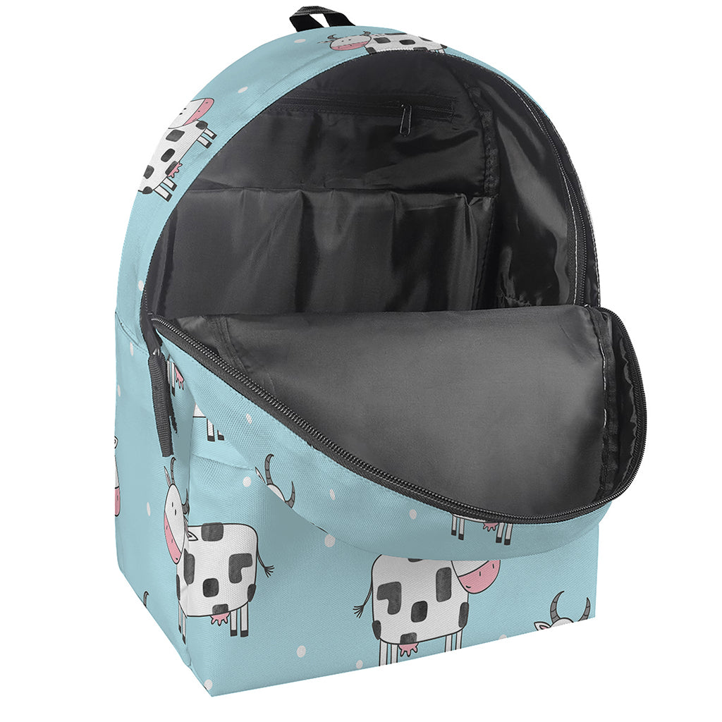 Doodle Cow Pattern Print Backpack