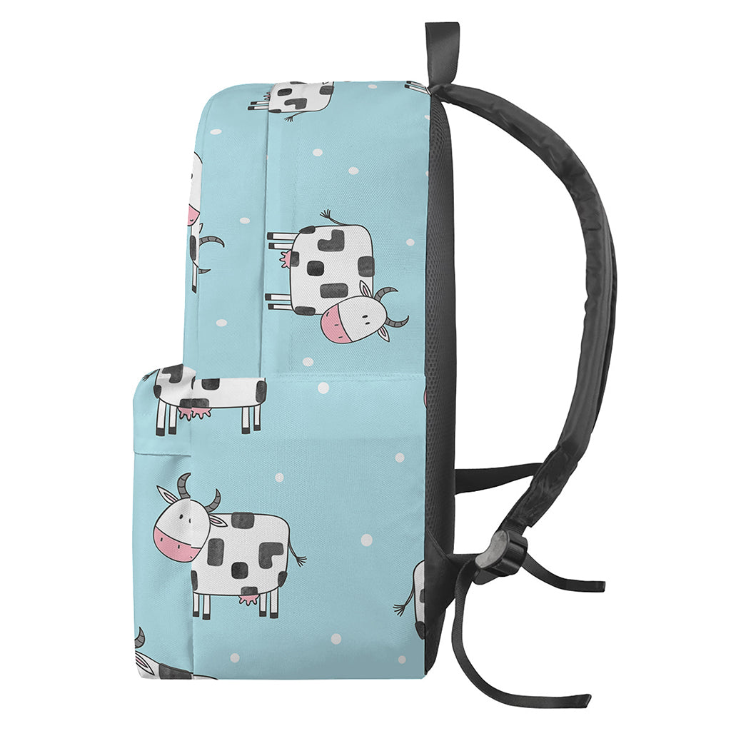 Doodle Cow Pattern Print Backpack
