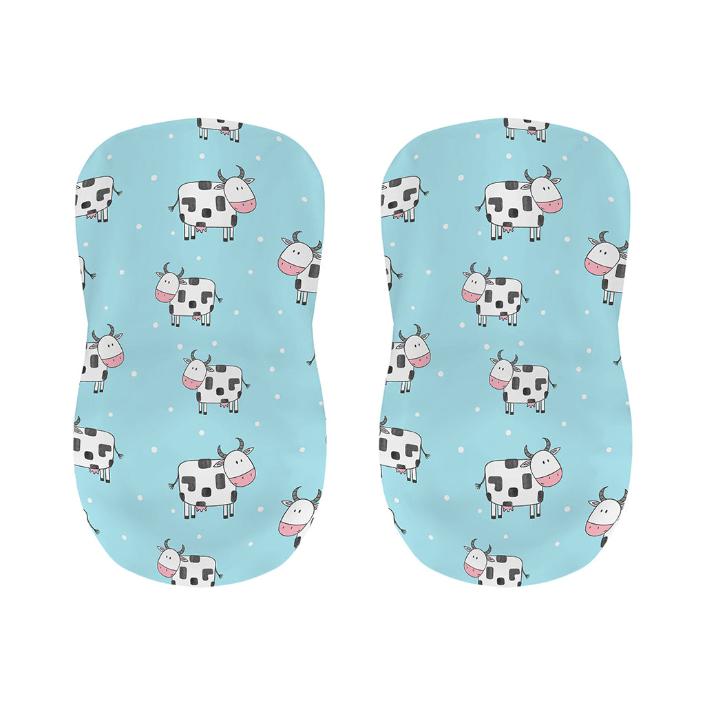 Doodle Cow Pattern Print Bar Stool Covers