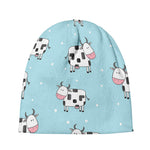 Doodle Cow Pattern Print Beanie