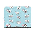 Doodle Cow Pattern Print Bifold Wallet