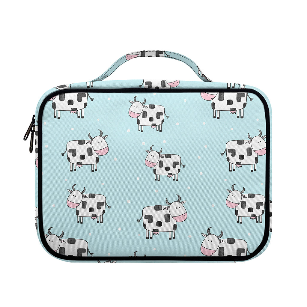 Doodle Cow Pattern Print Briefcase Bible Bag