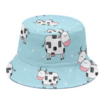 Doodle Cow Pattern Print Bucket Hat