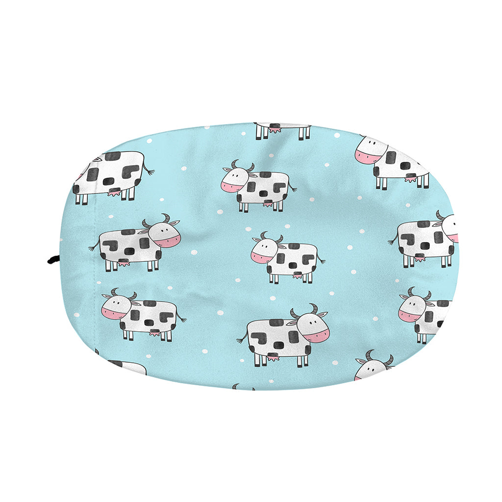 Doodle Cow Pattern Print Car Side Mirror Covers