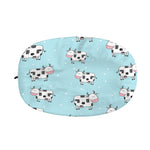 Doodle Cow Pattern Print Car Side Mirror Covers