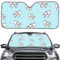 Doodle Cow Pattern Print Car Windshield Sun Shade