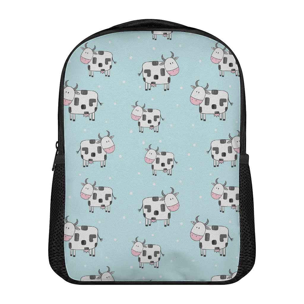 Doodle Cow Pattern Print Casual Backpack