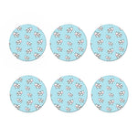 Doodle Cow Pattern Print Coaster Set