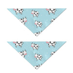 Doodle Cow Pattern Print Dog Bandana