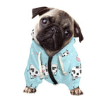 Doodle Cow Pattern Print Dog Zip Up Hoodie