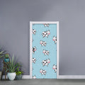 Doodle Cow Pattern Print Door Sticker
