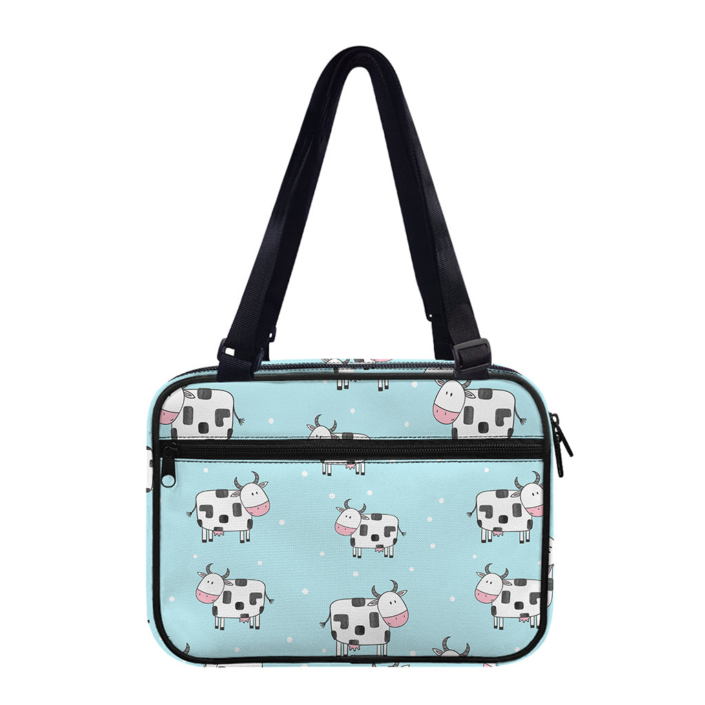 Doodle Cow Pattern Print Double Strap Bible Bag