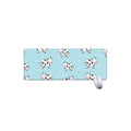 Doodle Cow Pattern Print Extended Mouse Pad