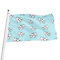 Doodle Cow Pattern Print Flag