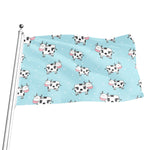 Doodle Cow Pattern Print Flag