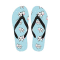 Doodle Cow Pattern Print Flip Flops