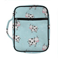 Doodle Cow Pattern Print Front Pocket Bible Bag