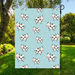 Doodle Cow Pattern Print Garden Flag