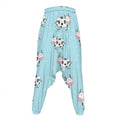Doodle Cow Pattern Print Hammer Pants