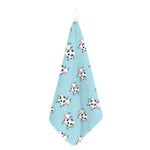 Doodle Cow Pattern Print Hand Towel
