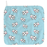 Doodle Cow Pattern Print Hand Towel