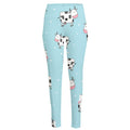 Doodle Cow Pattern Print High-Waisted Pocket Leggings