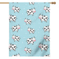Doodle Cow Pattern Print House Flag