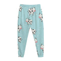 Doodle Cow Pattern Print Jogger Pants