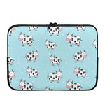 Doodle Cow Pattern Print Laptop Sleeve