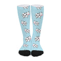 Doodle Cow Pattern Print Long Socks