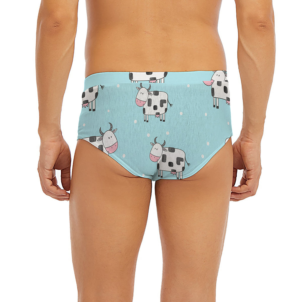 Doodle Cow Pattern Print Men's Briefs