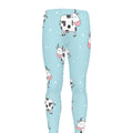 Doodle Cow Pattern Print Men's Leggings