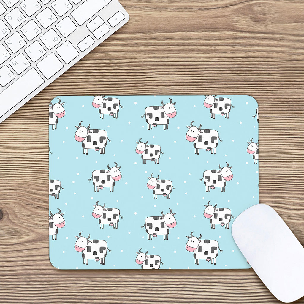 Doodle Cow Pattern Print Mouse Pad