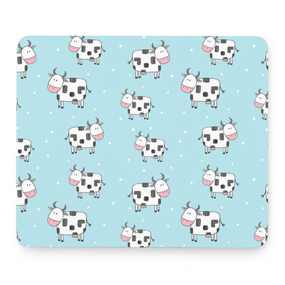 Doodle Cow Pattern Print Mouse Pad