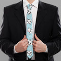 Doodle Cow Pattern Print Necktie