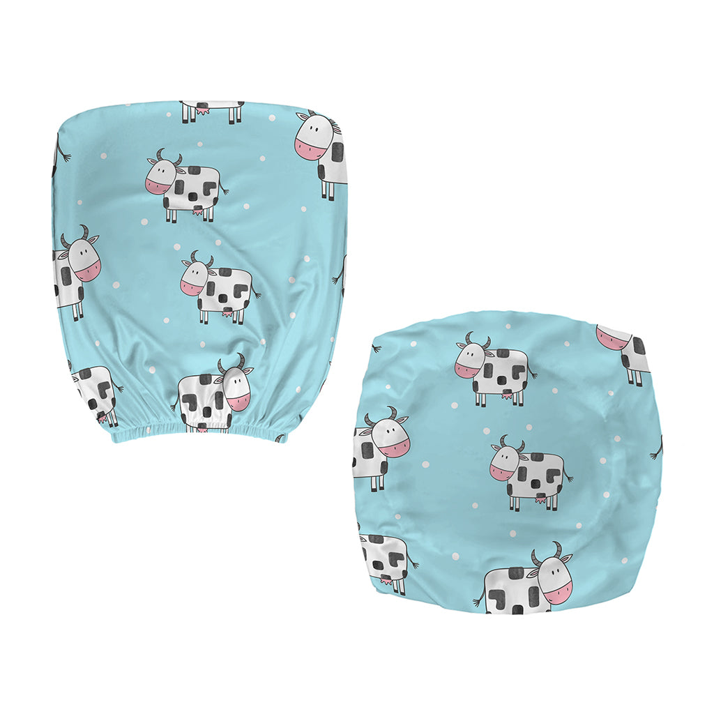 Doodle Cow Pattern Print Office Chair Cover