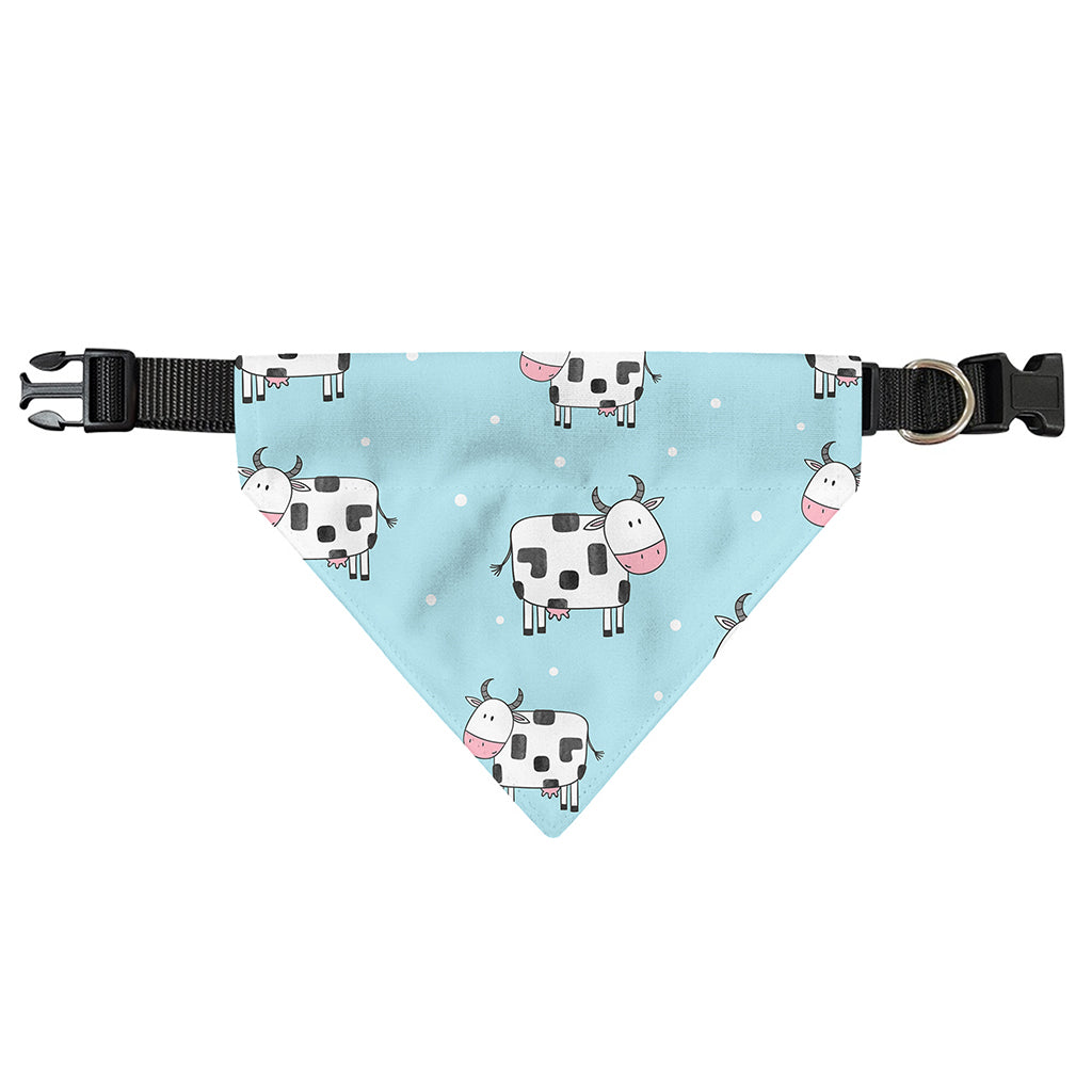 Doodle Cow Pattern Print Over The Collar Dog Bandana