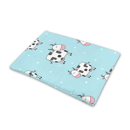 Doodle Cow Pattern Print Pet Cooling Mat Cover
